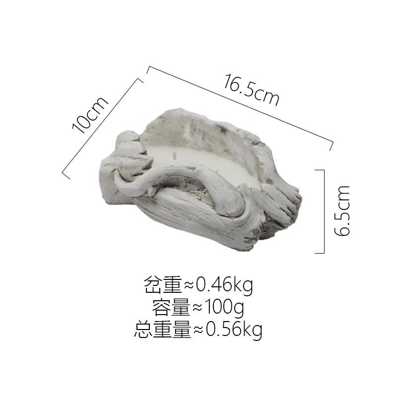 Retro Ceramic Household Aromatherapy Candle Cup Candle Empty Cup Candle Stand Special Shape Soy Wax Container