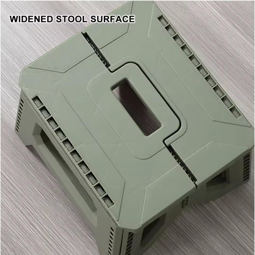 Sgabello con gradino pieghevole Sedia resistente e portante per carichi pesanti Uso da viaggio Sedia pieghevole compatta con maniglia Forniture da campeggio