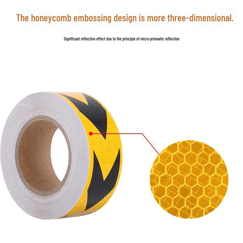 High-Visibility Reflective Arrow Safety Tape