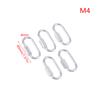 M3.5/4/6/8/10 Verbindehaken Edelstahl Verbindungsring Schnelles Kettenglied Schiene Bergsteigen Karabiner Schnallen