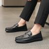 Spring Trendy Men's All-Matching Slip-on Casual Leather Shoes Business Casual Shoes Men's Breathable Non-Slip Shoes