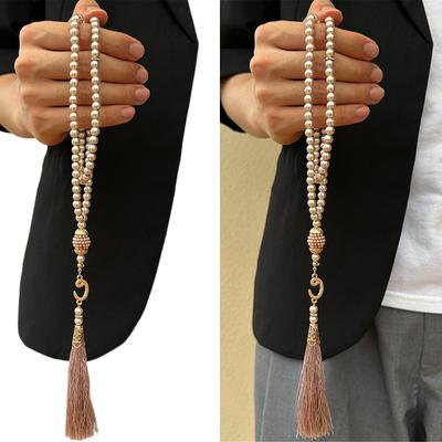 99 Contas Contas de Tasbih Contas de Oração Muçulmana Conta de Pérola Artificial Acabamento Suave Para Experiência Religiosa Aprimorada e Serenidade