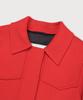 Musee Zaha Merino Wool Handmade Short Coat_Red