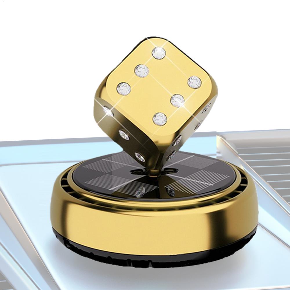 Car Scents Air Freshener Car Air Fresheners With Solar Rotating Automotive Trim Long-Lasting Odor Removal Dice For Minivan