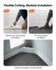 Drainage Mat, 90 x 1500 cm, PVC Non Slip Commercial Floor Mat, Wet Area Water Drain Splash Matting Hollow Doormat Roll, for Outdoor Indoor Restaurant