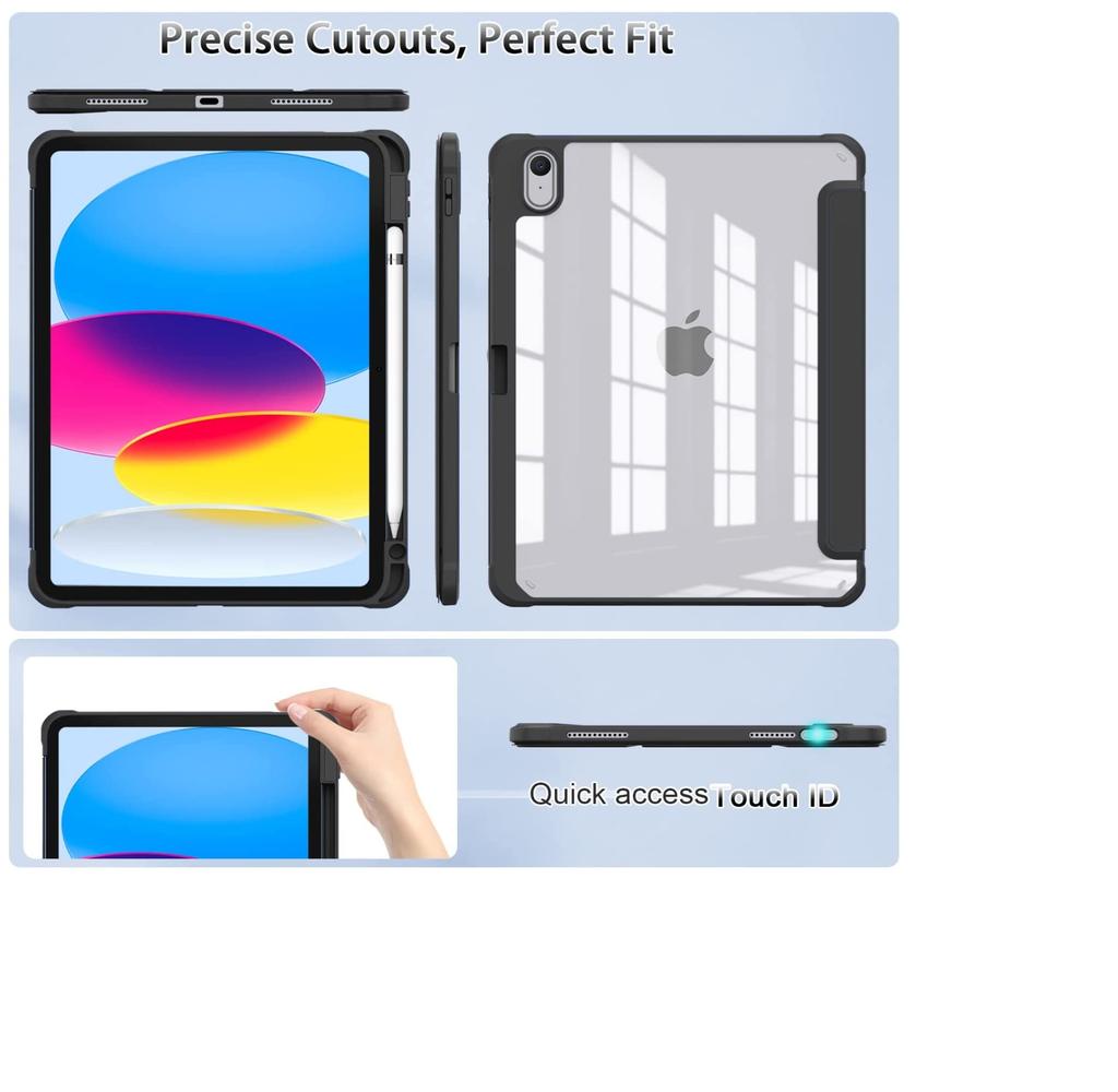 Clear Pencil Case for Apple iPad 10.9 10 GEN 2022 / iPad 11 A16 11GEN 2025