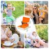 Toddler Booster Seat For Dining Table Waterproof Booster Feeding Seat Non-Slip Portable Booster Seat Cushion With Backrest And