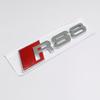 3D ABS Černé Logo RS3 RS4 RS5 RS6 RS7 RS8 Znak Písmena Samolepka Auto Zadní Víko Kufr Znak Nálepka Pro Audi RS 3 4 5 6 7 8 Příslušenství