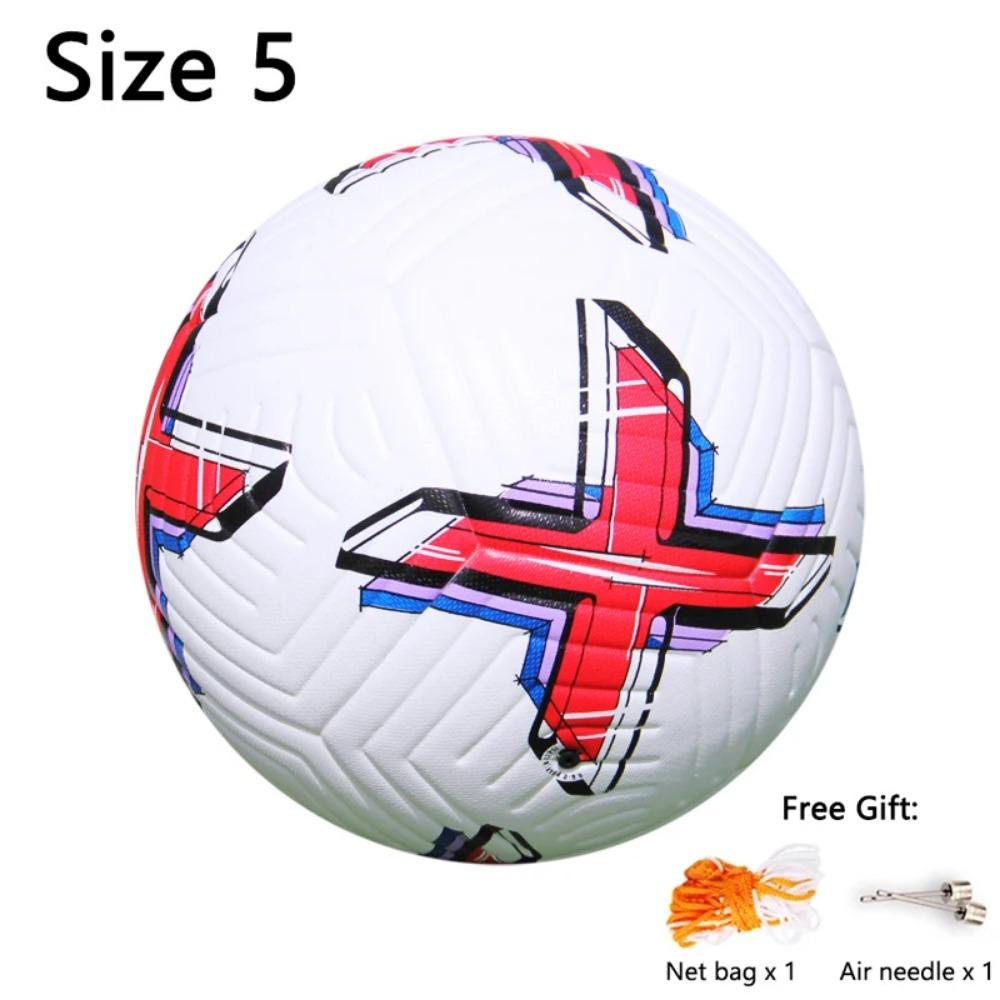 New Football High Quality Soccer Balls Official Size 5 PU Material Match Training Seamless Goal Team Outdoor Professional League