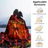 1PC Custom Name "Spooky Web Design" Outdooor Flannel Blankets Throw Blanket All-Season Throw Gift Bedspread for Couch, Bed, Camping Holiday Birthday G