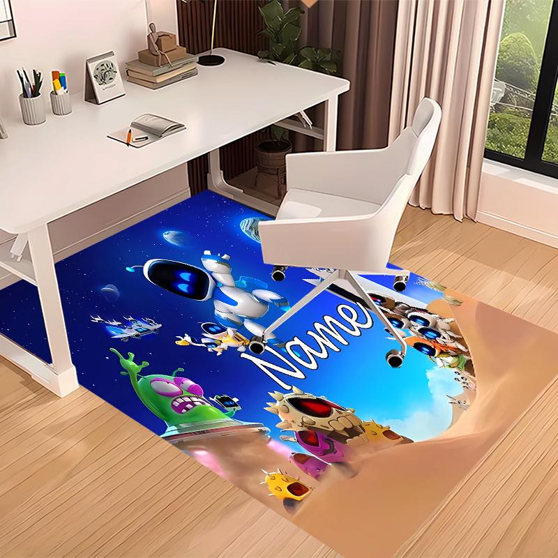Custom personalization Astro Bot Print Area Rug - Soft, Washable Non-Slip Indoor Mat,Living Room,Home&Office Decorative Rug