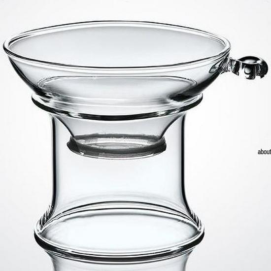 Transparent Borosilicate Glass Tea Infuser & Heat-Resistant Stainless Steel Strainer with Bamboo Handle - Kung Fu Accessories