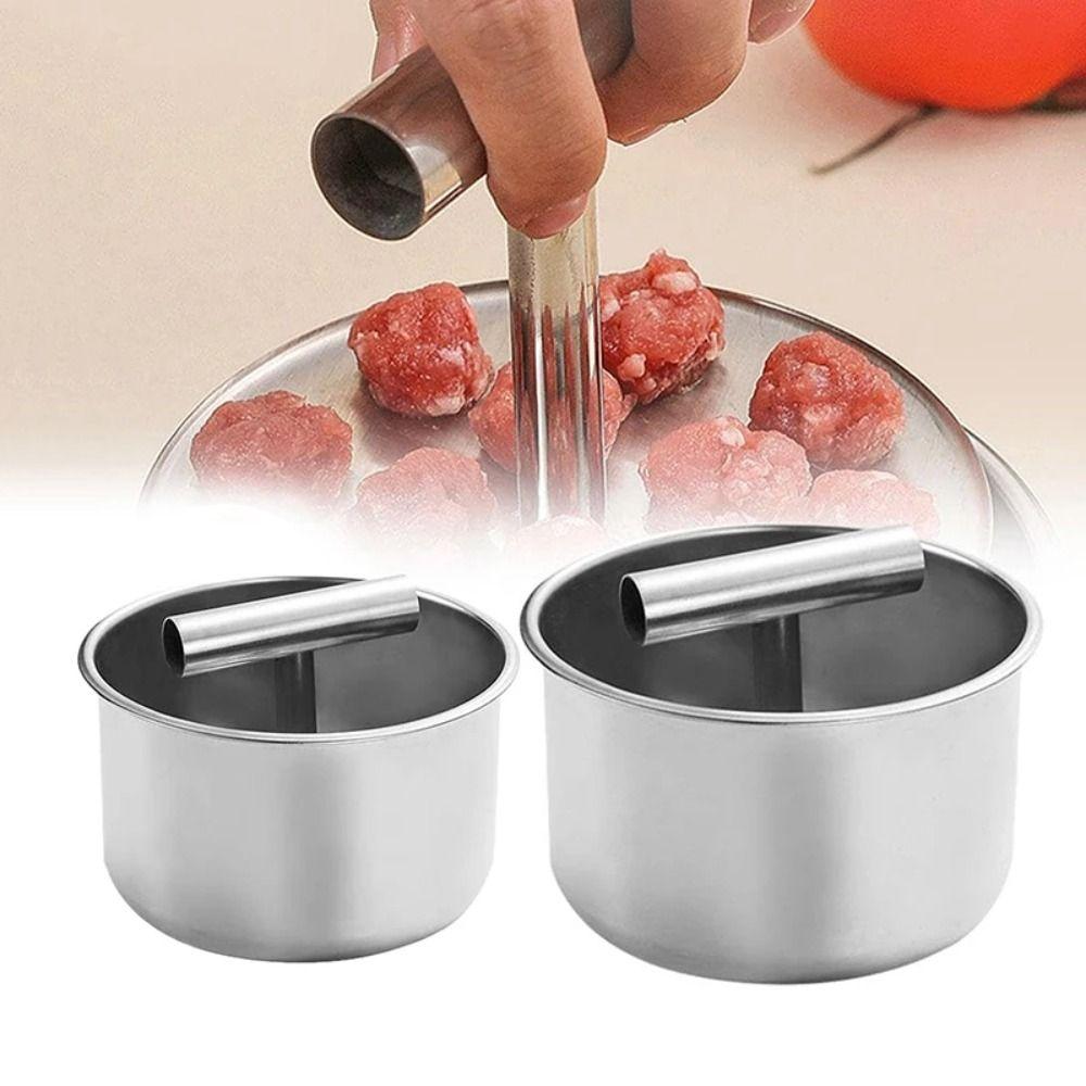 Stainless Steel Hand Press Meatball Maker Efficient Meatball Shrimp Slide Mold  Restaurant Kitchens