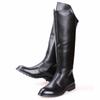 Fashionable And Casual High Top Leather Boots With A Zipper At The Back Men'S Denim Boots With Long Sleeves Knight Riding Boots