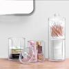 Acrylic Cotton Swabs Storage Holder Box Portable Transparent Makeup Cotton Pad Qtip Cosmetic Container Jewelry Organizer Case