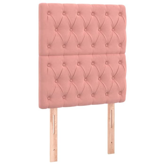 Tête de lit - Maison Exclusive - Rose velours - 80 x 7 x 118/128 cm - Hauteur réglable