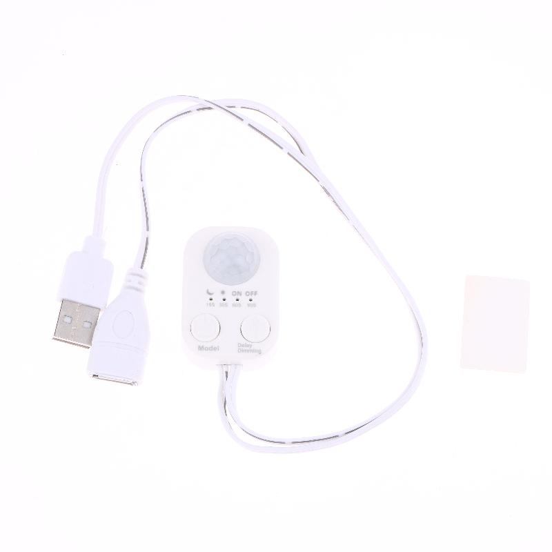 1/2 Stück DC 5V-24V USB PIR Menschlicher Bewegungssensor Detektor Schalter Körper Infrarot Bewegungssensor Timer für LED Lichtleisten