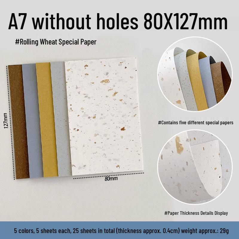 Smíšený Speciální Papír Vlny M5A6perA7 Kroužkový Diář Stránky Diáře Poznámkový Blok Materiál