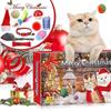 24-Day Cat Christmas Gift Box Interactive Countdown Calendar with Assorted Toys, Perfect Holiday Present for Cat Lovers