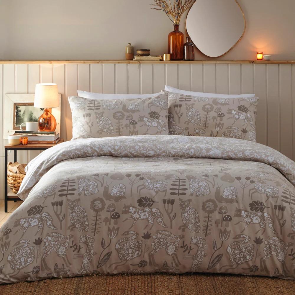 Furn Nook Brushed Cotton Animals Duvet Cover Set