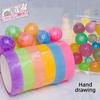 5pcs Glow-in-the-Dark Sticky Balls, Ball Tape, Crystal-Clear Water Ball Tape, Hand-Stretched, Colorful Sticky Water Ball Tape