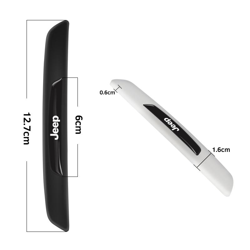 Jeep Car Door Rearview Mirror Protector Stickers Rubber Anti-Collision Strip For Jeep Renegade Compass Grand Cherokee Wrangler ALR1