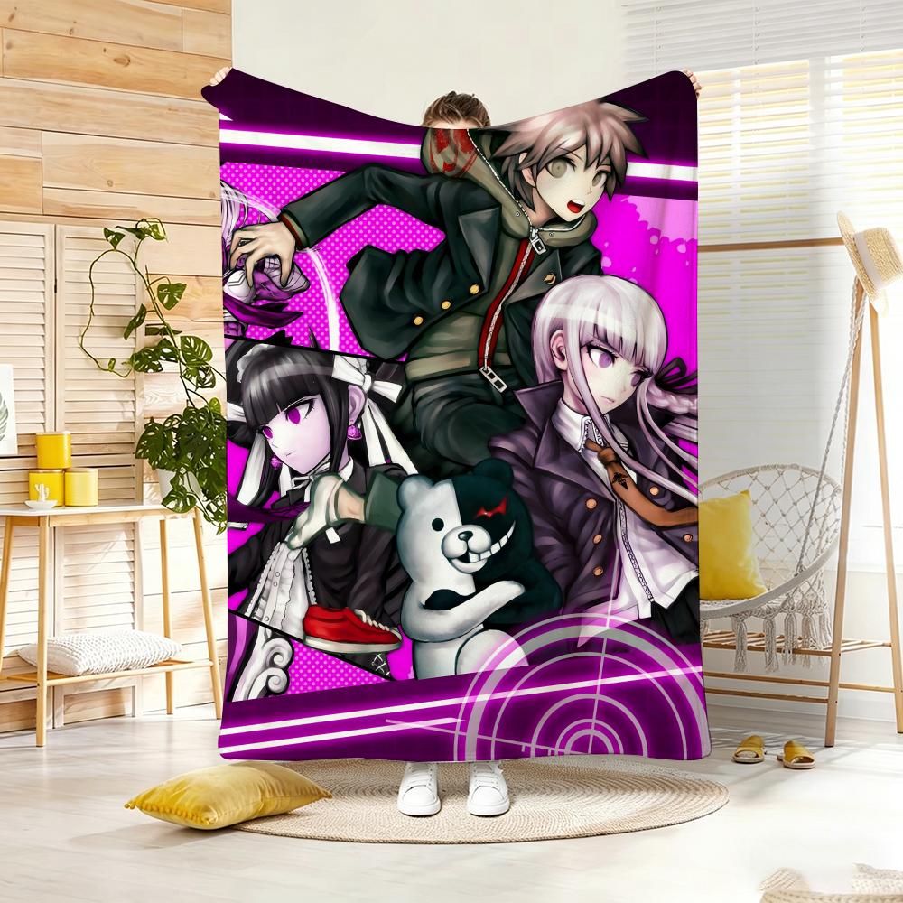 Anime D-DanganronpaS Throw Soft Warm Throw Blanket for Bedroom Living Room Bed Travel Camping Picnic Gift