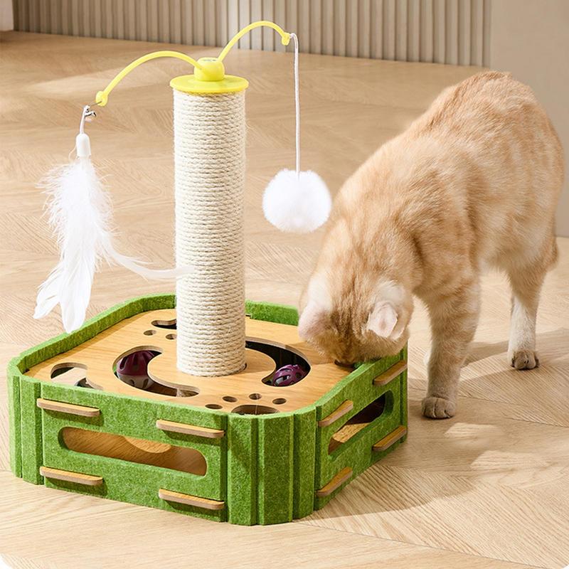 Scratching Posts For Indoor Cats Sisal Cat Scratching Post Kitten Interactive Toy Indoor Exercise Toy Entertainment Supplies