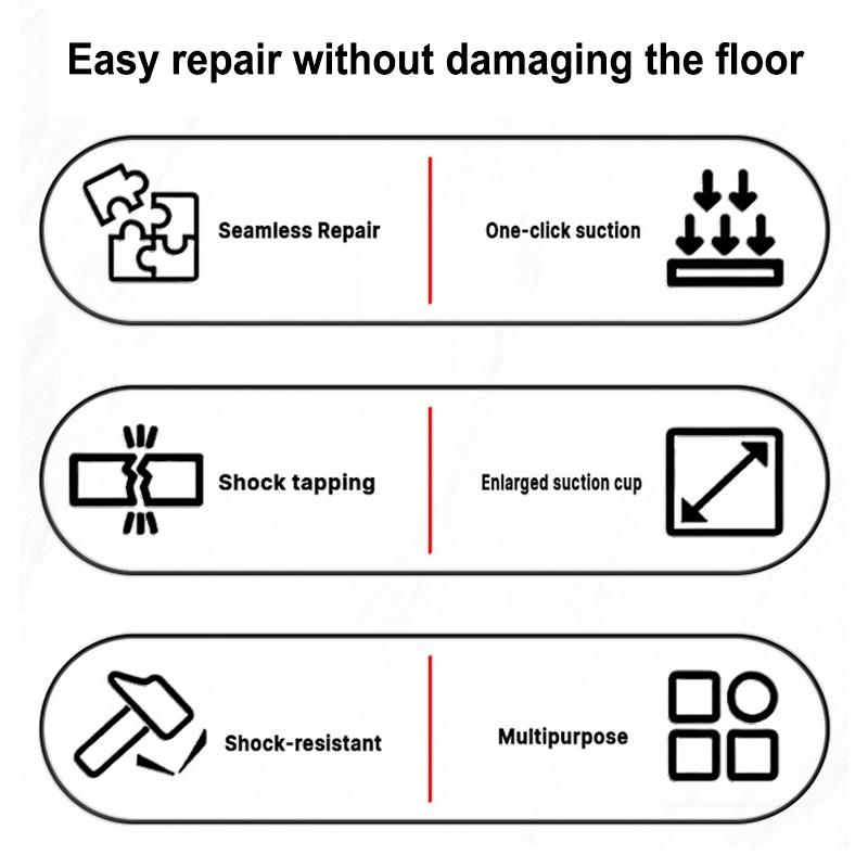 1Pc Wood Tile Vinyl Floor Crack Repair Tool Floor Gap Repair Suction Cup Tool Floor Gap Fixer Household Decoration Accessory