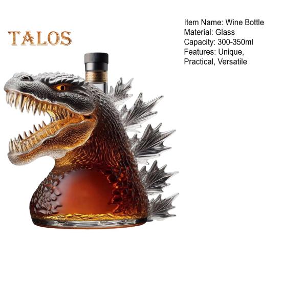 Skleněný dekantér na whisky, unikátní design, ručně vyrobený skleněný dávkovač alkoholu na bourbon, elegantní domácí barová dekorace, dárek pro milovníky whisky