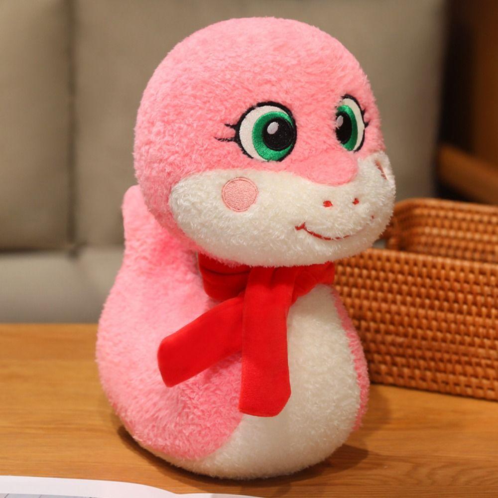 Fluffy Snake Year Plush Toy Zodiacs Snake Lucky Snake Plushies Doll  Car Decor