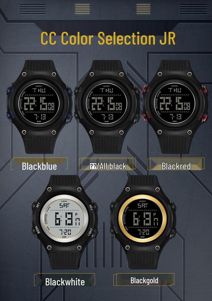 Sanda Multifunctional Youth Luminous Waterproof Sports Watch
