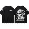 Heren T-shirt Shoei Helm Off-road Motorfiets T-shirt voor Mannen en Vrouwen 2026 Zomer Puur Katoen Korte Mouw Rijpak