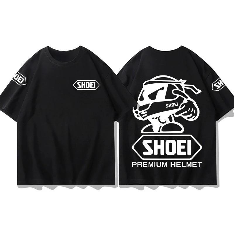 

Men s T-shirt Shoei Helmet Off-road Motorcycle T-shirt for Men and Women 2026 Summer Pure Cotton Short-sleeved Riding Suit 4XL белый