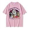 2025 Summer Funny Certified Cute Cat Lover Meme Tee Shirt Unisex Women  Aesthetic Short Sleeve 100 Pure Cotton Printed Tshirt