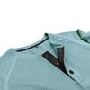 Men's Autumn/Winter Waffle Knit Round Neck Raglan Henley Long Sleeve Base Layer T-shirt