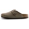 Boston Soft Footbed Suede Narrow Fit Taupe Unisex Sneakers Tan 0560773