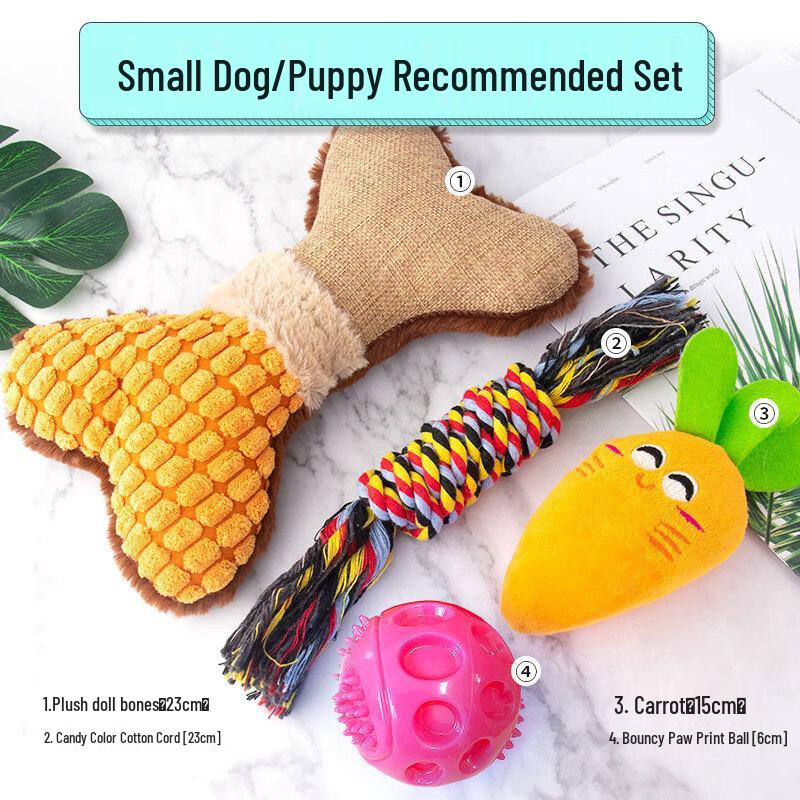 Small Dog Bite-Resistant Sounding Toy Gift Pack