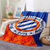 Montpellier HSC Logo FlAannel Blanket, High Quality Comfortable for All Seasons, Home Decor, Warmth and Comfort