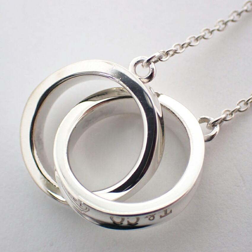 [Pre-owned] TIFFANY 925 1837 Interlocking Circle Necklace/j37-9