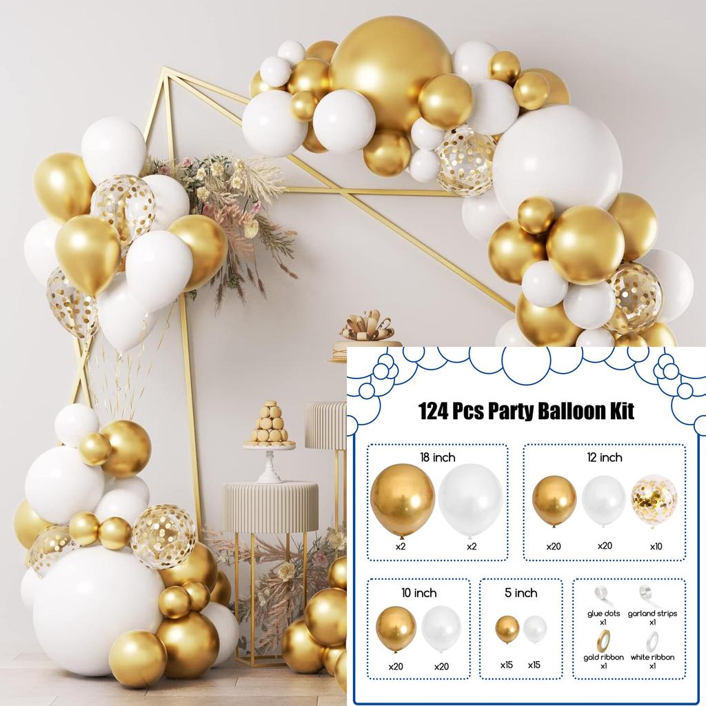 89Pcs multi-color latex balloon set suitable for birthday parties, weddings, Valentine's Day party decoration