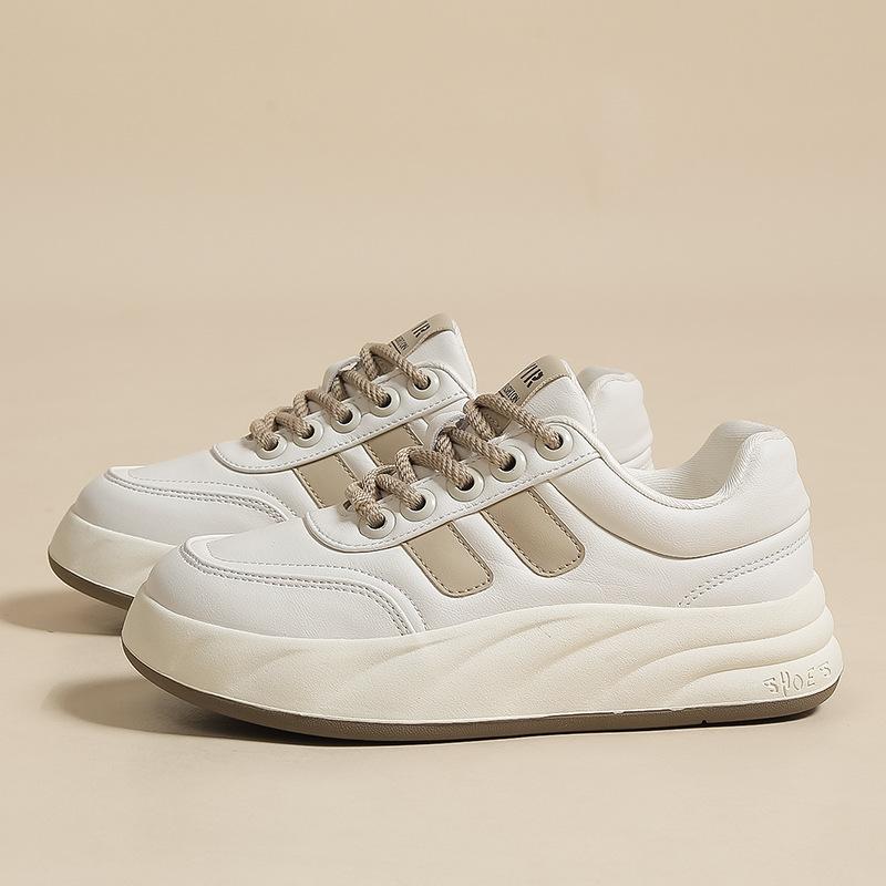 Versatile Little White Shoes Women'S Shoes Casual Student Board Shoes Trendy Shoes Platform Round Head Sports Shoes