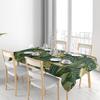 Lebhafte Tischdecke mit Blumendruck für Esstische Perfekte Dekoration für Heimdekorationen, Küche Wohnzimmer/Tischwäsche Grün