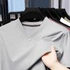 Erkek Tek Renk Düğme Detaylı Kısa Kollu Henley Tişört
