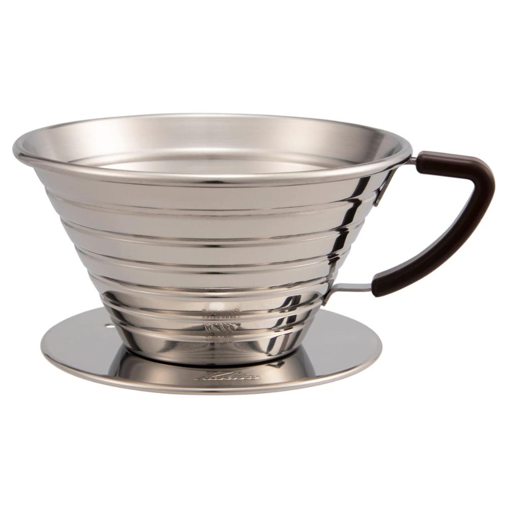 Kalita Wave Series Stainless Steel Coffee Dripper Made In This Drip Coffee Maker Keeps Water Warm for Suitable for People Cups or 4 Ideal for Coffee