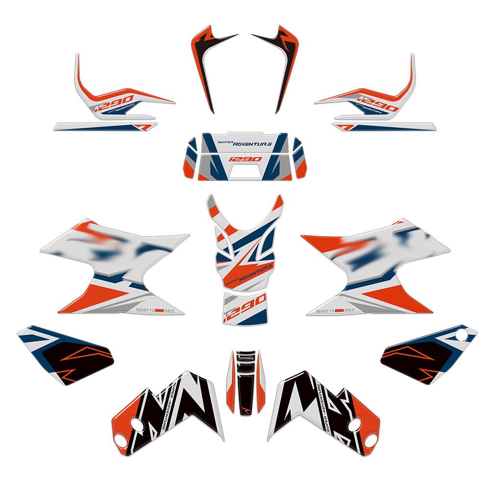 Motorcycle Accessories 3D Epoxy Resin Sticker Protection Kit For 1290 Super Adventure R 2023-2024