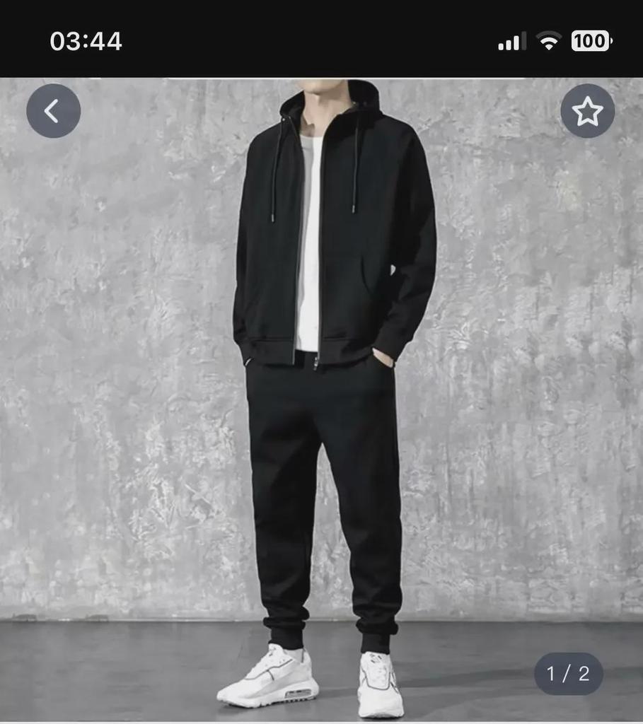 Unisex Hooded Cardigan Sports Suit: Spring/Autumn Casual, Loose-Fit Running Two-Piece Set for 2024.