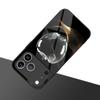 Crystal Clear For Apple Pattern Tempered Glass Phone Case For iPhone 11 12 13 14 15 16 17 Pro Max 17 Air 7 Plus XS X XR Cover