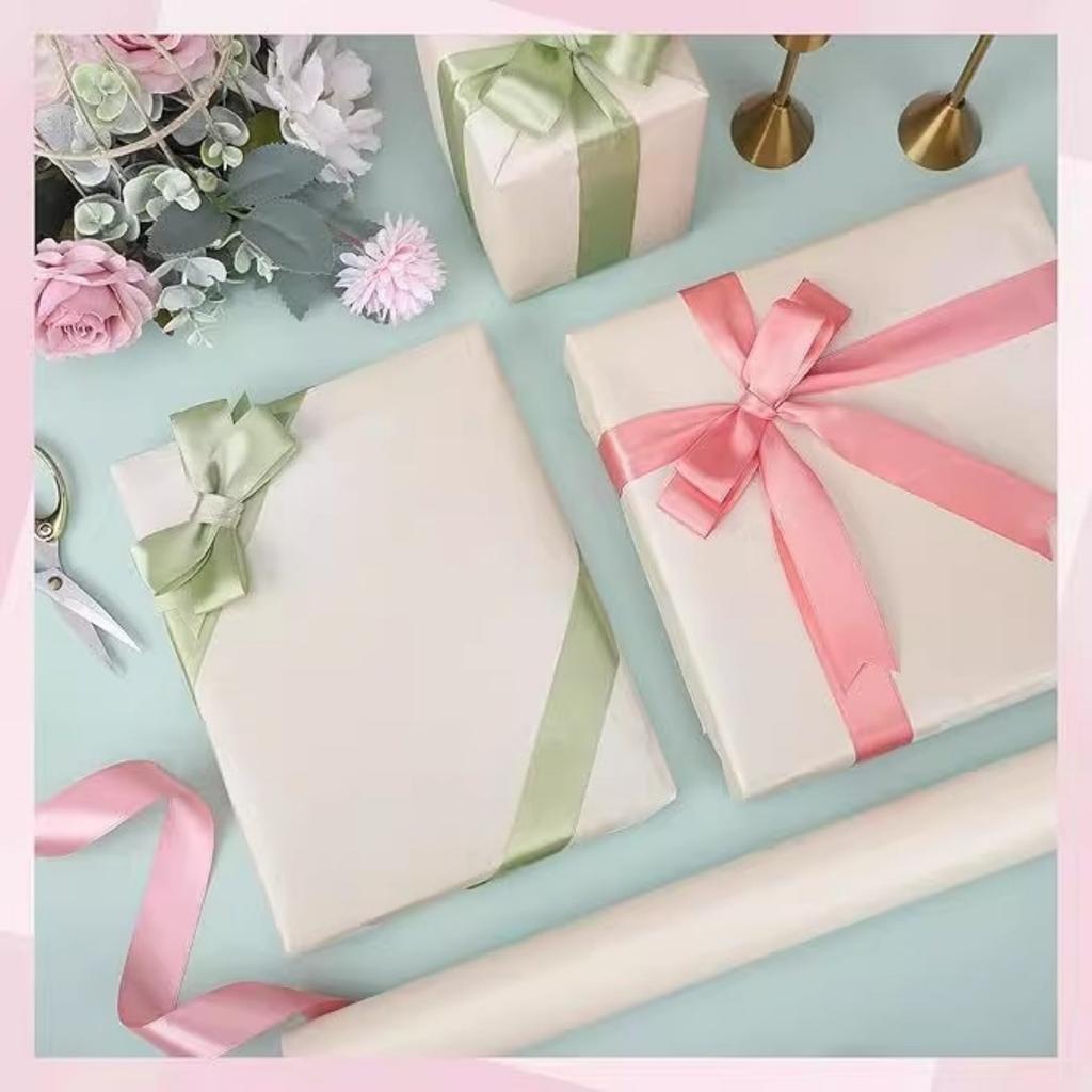 43x300cm Pearl Solid Color Gift Packaging Paper Large High Grade Friendly Paper Packaging Materials Bouquet Gift Box Craft Paper