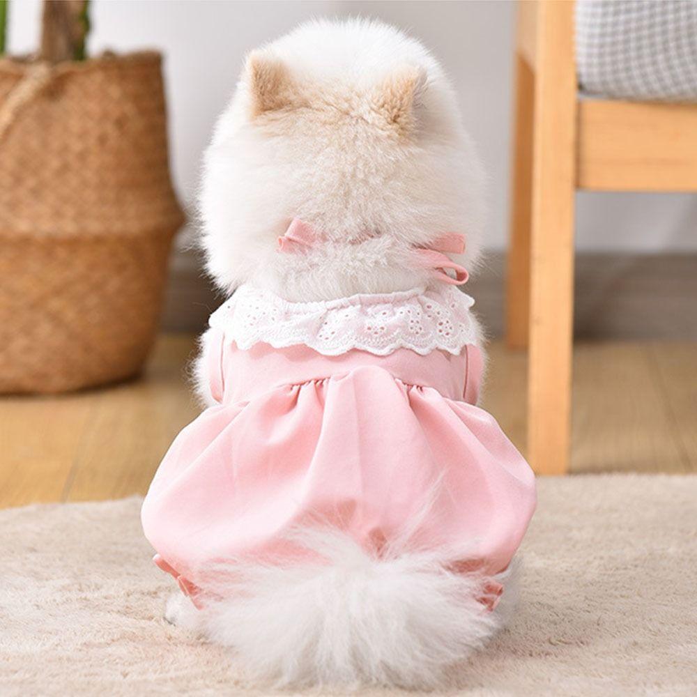 Soft Dog Lace Skirt Pretty Puppy Wedding Skirt Easy To Wear Cute Puppy Clothes  Cat Accessories